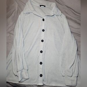 Cream Ribbed Cardigan